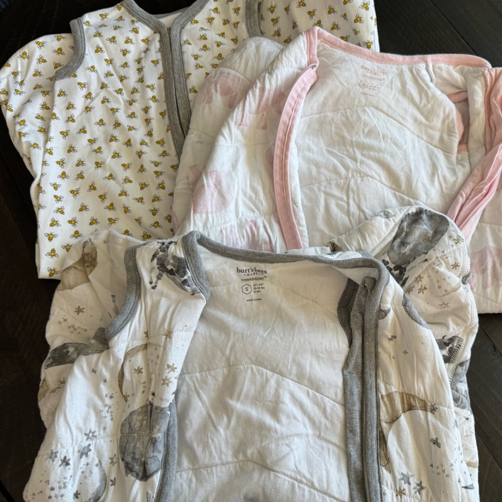 Burts Bees Sleepsack Lot of 3 size Small